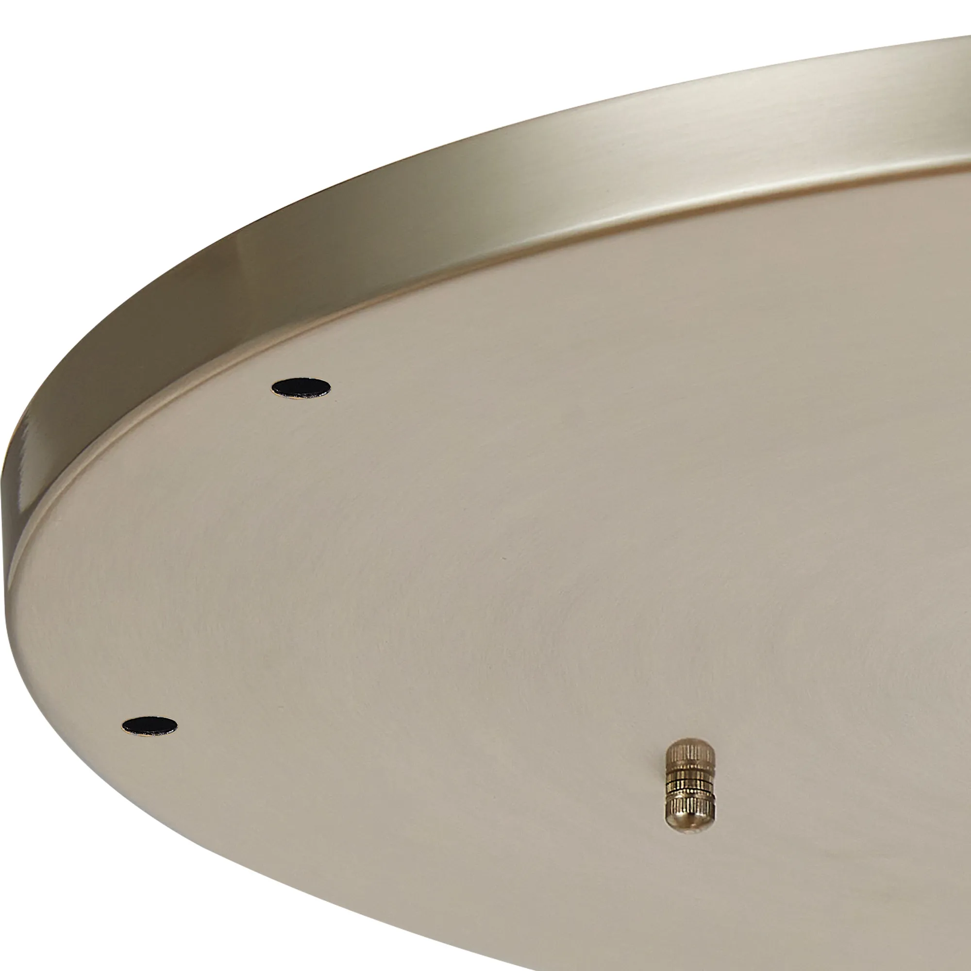 Hayes 9 Hole 60cm Round Ceiling Plate Satin Nickel D0831SN  Deco Hayes Nickel